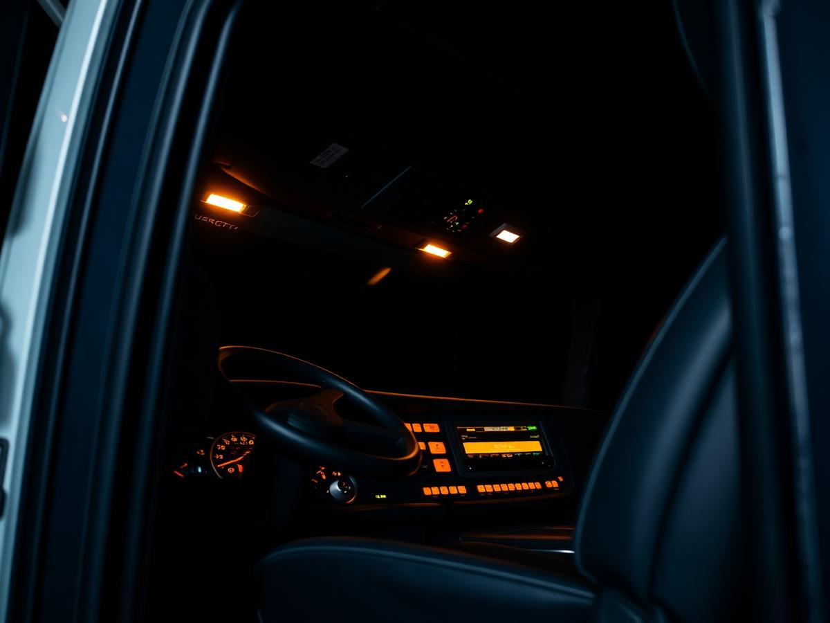 Interior of a GTL truck cab